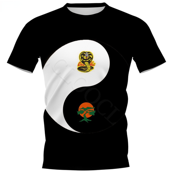 cloocl cobra kai 3d printed t-shirts mens casual clothes slim short sleeve street style shirts teens, White;black
cloocl cobra kai 3d printed t-shirts mens casual clothes slim short sleeve street style shirts teens, White;black