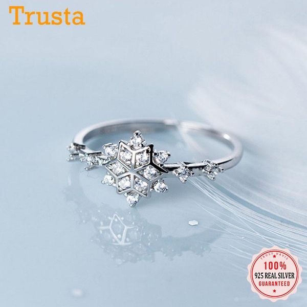 cluster rings trustdavis real 925 sterling silver simple lovely snowflake dazzling cz opening finger ring for women wedding jewelry db1058, Golden;silver
cluster rings trustdavis real 925 sterling silver simple lovely snowflake dazzling cz opening finger ring for women wedding jewelry db1058, Golden;silver