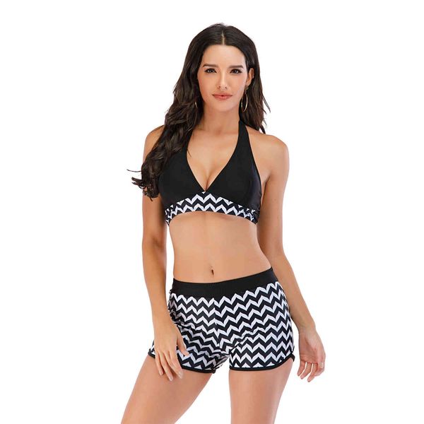 swimsuit two pieces plus size tankini women swimming suits swimwear patchwork bikini with shorts bathing beach wear 210520, White;black
swimsuit two pieces plus size tankini women swimming suits swimwear patchwork bikini with shorts bathing beach wear 210520, White;black