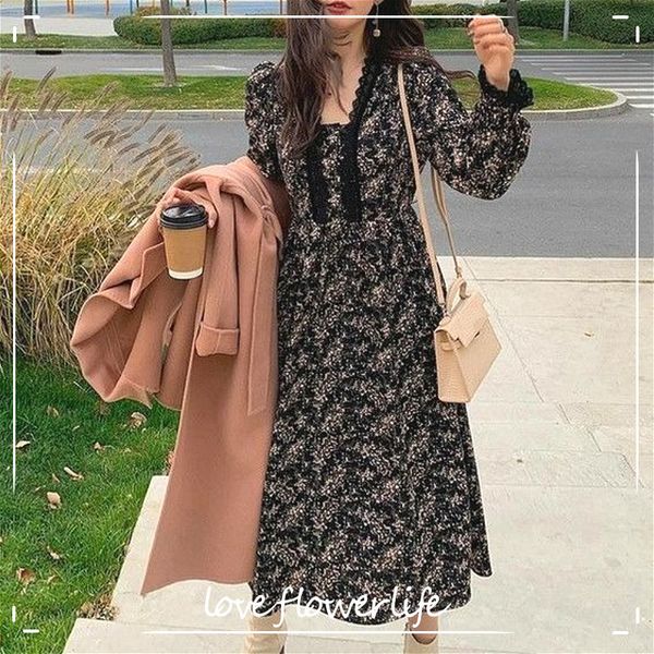 elegant floral dress women casual long sleeve v-neck sweet vintage dress female spring office lady dress korean 210521, Black;gray
elegant floral dress women casual long sleeve v-neck sweet vintage dress female spring office lady dress korean 210521, Black;gray