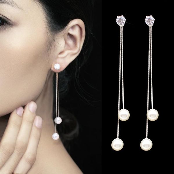dangle & chandelier fashion long tassel simulated pearl drop earrings for women girl rhinestone exquisite snake chain pendant earring brinco, Silver
dangle & chandelier fashion long tassel simulated pearl drop earrings for women girl rhinestone exquisite snake chain pendant earring brinco, Silver