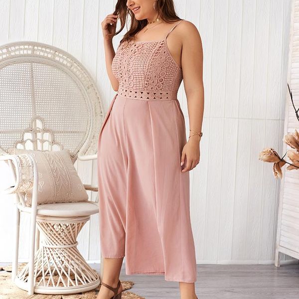women's jumpsuits & rompers summer product sling lace one-piece casual pants plus size women 1pcs, Black;white
women's jumpsuits & rompers summer product sling lace one-piece casual pants plus size women 1pcs, Black;white