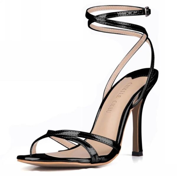 patent bridal party ankle strap high heel stiletto women sandal abendschuhe knochelriemchen sandales femmes soiree yj158-a2 sandals, Black
patent bridal party ankle strap high heel stiletto women sandal abendschuhe knochelriemchen sandales femmes soiree yj158-a2 sandals, Black