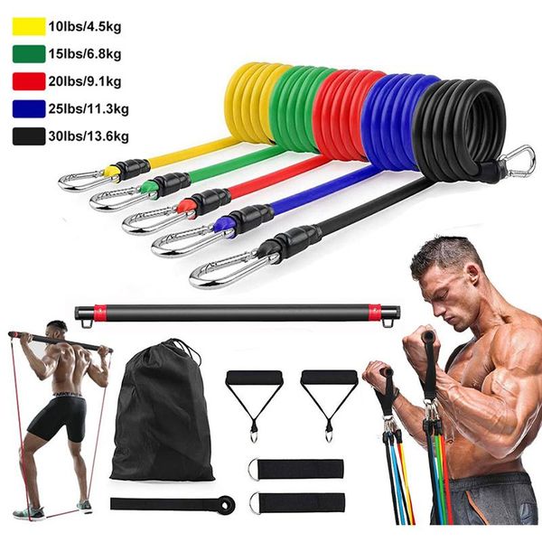 resistance bands latex band set with strength training bar yoga pull rope elastic fitness exercise gym equipment for home workout
resistance bands latex band set with strength training bar yoga pull rope elastic fitness exercise gym equipment for home workout