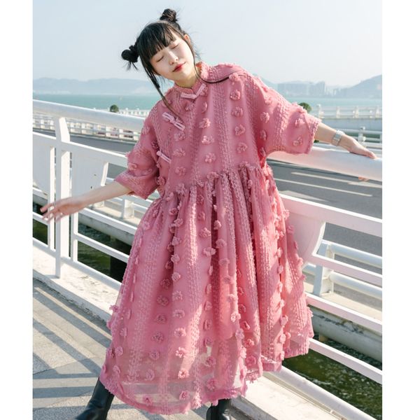 retro casual chinese style round neck buckle tassel solid color high waist loose midi dress women summer 16w1419 210510, Black;gray
retro casual chinese style round neck buckle tassel solid color high waist loose midi dress women summer 16w1419 210510, Black;gray
