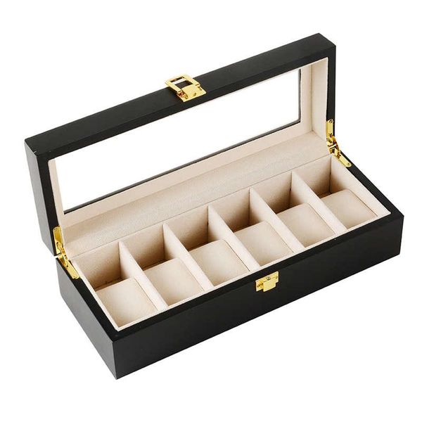 watch boxes & cases 6 plaid black wooden box jewelry display storage, Black;blue
watch boxes & cases 6 plaid black wooden box jewelry display storage, Black;blue