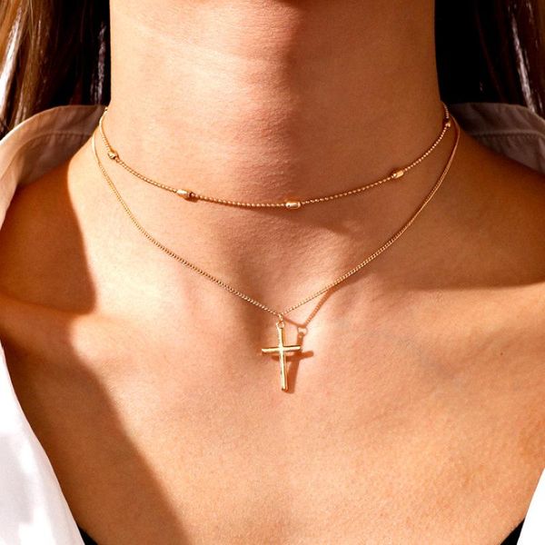 pendant necklaces koj minimalist simple romantic cross necklace multilayer oval bead chain fashion jewelry bijoux femme, Silver
pendant necklaces koj minimalist simple romantic cross necklace multilayer oval bead chain fashion jewelry bijoux femme, Silver
