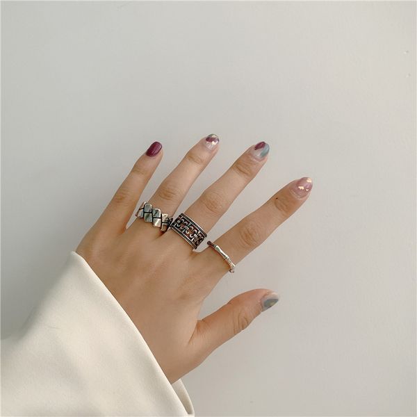 luxury party favor chrome/hearts rings japan and south korea 925 silver ring grid cross twist opening simple fashion trendy foo
luxury party favor chrome/hearts rings japan and south korea 925 silver ring grid cross twist opening simple fashion trendy foo