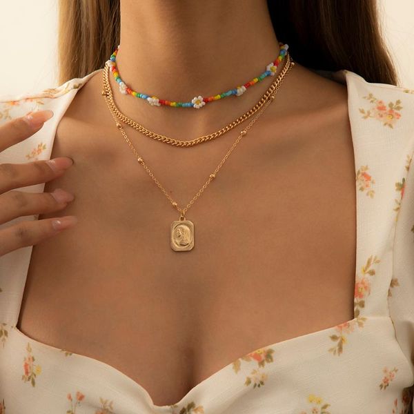 pendant necklaces punk unique portrait necklace for women boho colorful chains choker fashion cute jewelry wedding party gifts, Silver
pendant necklaces punk unique portrait necklace for women boho colorful chains choker fashion cute jewelry wedding party gifts, Silver