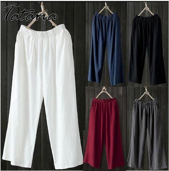 women's pants & capris women straight cotton linen vintage wide leg causal high waist ankle-length pant plus size trousers femme pantal, Black;white
women's pants & capris women straight cotton linen vintage wide leg causal high waist ankle-length pant plus size trousers femme pantal, Black;white