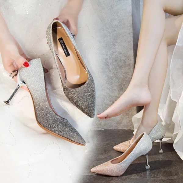 dress shoes wedding 2021 fall pointed sequin bridesmaid single crystal bride stiletto heels temperament elegant womens, Black
dress shoes wedding 2021 fall pointed sequin bridesmaid single crystal bride stiletto heels temperament elegant womens, Black