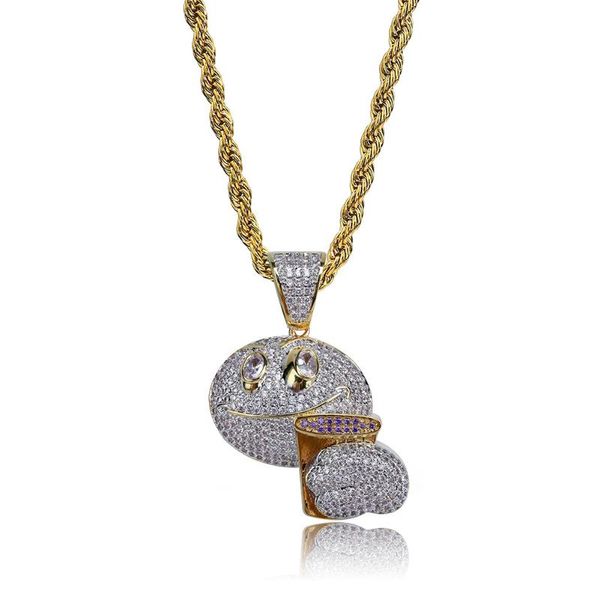 pendant necklaces holding coffee cup & necklace 18k gold plated lab diamond iced out chain bling fashion hip hop jewelry, Silver
pendant necklaces holding coffee cup & necklace 18k gold plated lab diamond iced out chain bling fashion hip hop jewelry, Silver