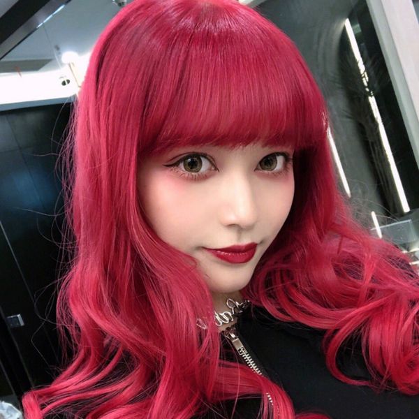 2021 new fashionable chemical fiber wigs from europe and the united states, berry color, air, bangs, long curly hair big wave mechanism wig, Black
2021 new fashionable chemical fiber wigs from europe and the united states, berry color, air, bangs, long curly hair big wave mechanism wig, Black