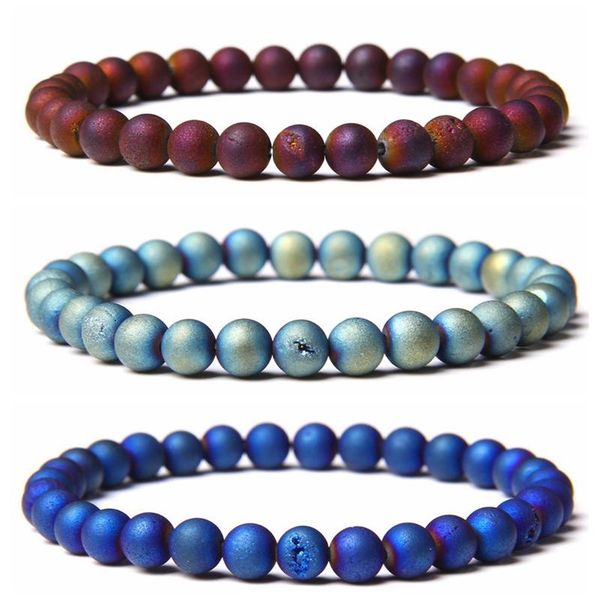 beaded, strands handmade 6mm round matte natural druzy agates beads bracelet stone beaded charm for women men energy jewelry, Black
beaded, strands handmade 6mm round matte natural druzy agates beads bracelet stone beaded charm for women men energy jewelry, Black