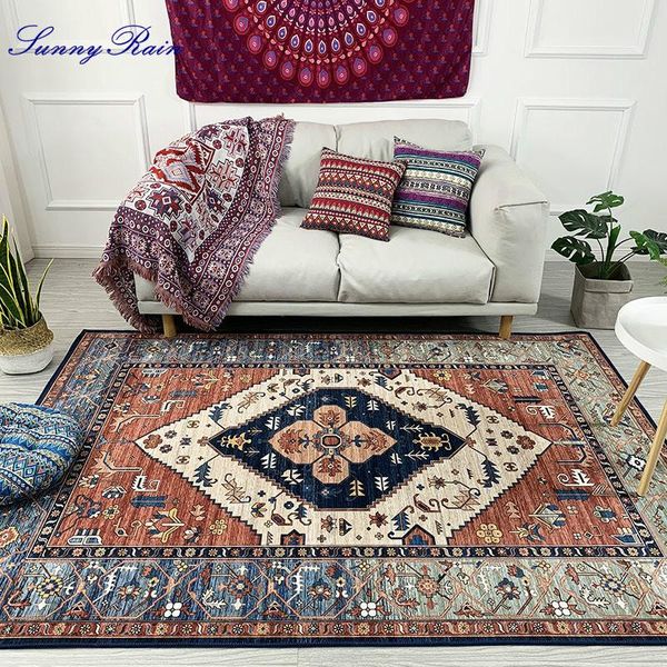 sunnyrain 1-piece retro area rugs for living room and carpets bedroom slip resistance
sunnyrain 1-piece retro area rugs for living room and carpets bedroom slip resistance