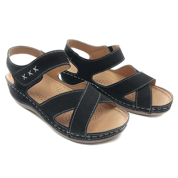 sandals women's open toe breathable anti-slip beach leather low heel vintage slipper loafers casual wedges shoes female summer, Black
sandals women's open toe breathable anti-slip beach leather low heel vintage slipper loafers casual wedges shoes female summer, Black