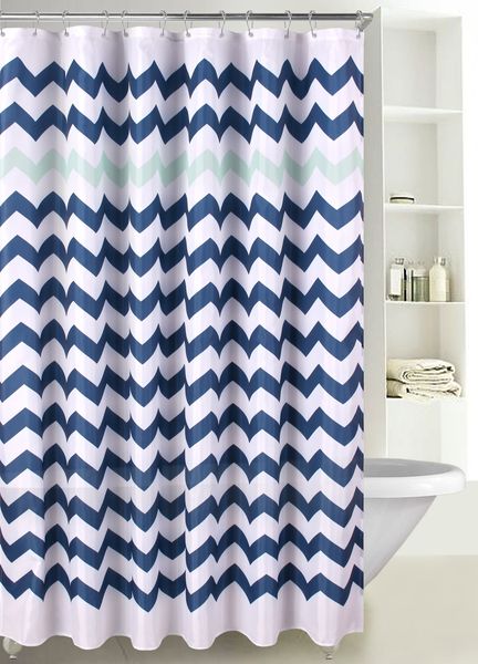 fabric shower curtain for master guest kids' college dorm bathroom 72" x 72" (chevron navy mint)
fabric shower curtain for master guest kids' college dorm bathroom 72" x 72" (chevron navy mint)