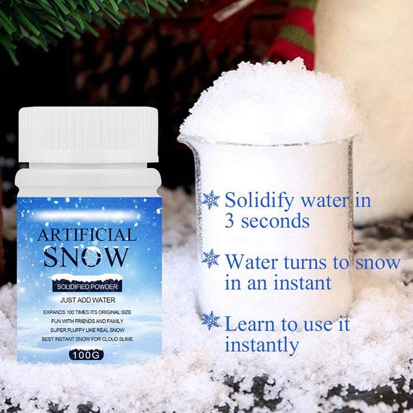 christmas decorations fake snow powder expand 100 time instant artificial coagulant add water 50g 100g party supplies
christmas decorations fake snow powder expand 100 time instant artificial coagulant add water 50g 100g party supplies