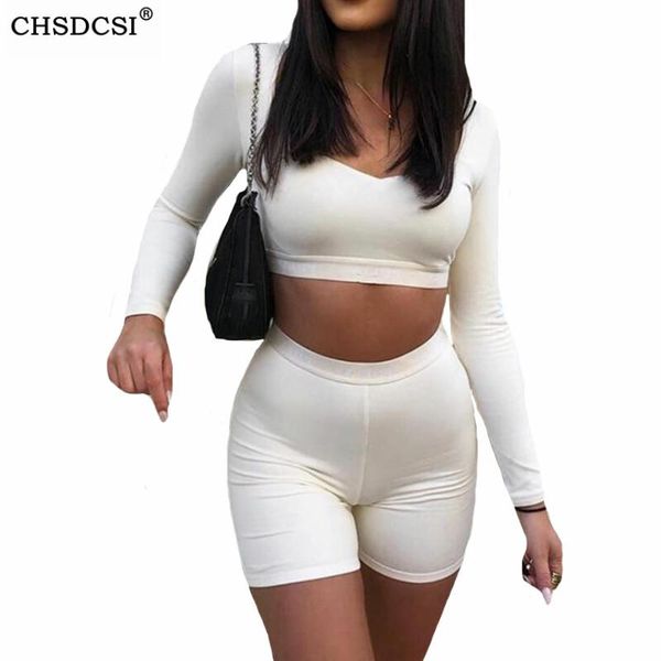 women's tracksuits chsdcsi women suits fitness white short 2 piece outfits long sleeve elastic waist pencil shorts solid black spor, Gray
women's tracksuits chsdcsi women suits fitness white short 2 piece outfits long sleeve elastic waist pencil shorts solid black spor, Gray