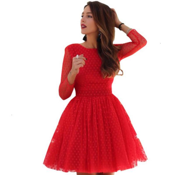 dresses spring / casual summer long sleeve polka point lace open back short dress, Black;gray
dresses spring / casual summer long sleeve polka point lace open back short dress, Black;gray