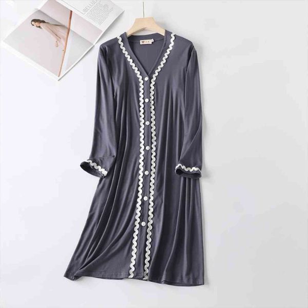 vestido night dress spring summer women sleepwear casual modal cotton nightgowns loose v neck long nightwear nightshirt, Black;red
vestido night dress spring summer women sleepwear casual modal cotton nightgowns loose v neck long nightwear nightshirt, Black;red