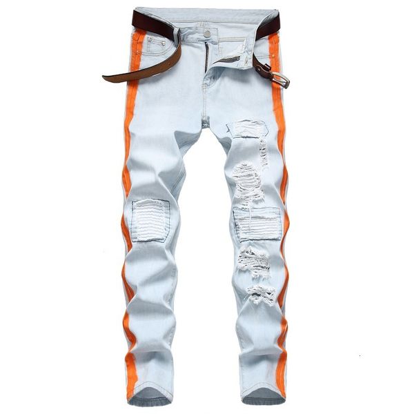 men's jeans autumn men ny jeans size 42 biker outwear pants hommes ripped jeans, Blue
men's jeans autumn men ny jeans size 42 biker outwear pants hommes ripped jeans, Blue
