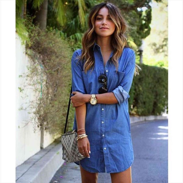 the summer casual denim pockets women dress elegant cowboy fashion feminino lady slim shirt jeans, Black;gray
the summer casual denim pockets women dress elegant cowboy fashion feminino lady slim shirt jeans, Black;gray
