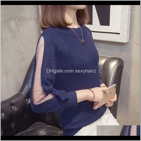 sweaters womens clothing apparel drop delivery 2021 plus size mesh patchwork sweater pullover spring women fashion korean bright silk knitte, White;black
sweaters womens clothing apparel drop delivery 2021 plus size mesh patchwork sweater pullover spring women fashion korean bright silk knitte, White;black