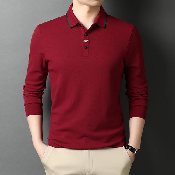 2021 spring and autumn korean cotton middle-aged men's lapel loose pullover long sleeve t-shirt, Black
2021 spring and autumn korean cotton middle-aged men's lapel loose pullover long sleeve t-shirt, Black