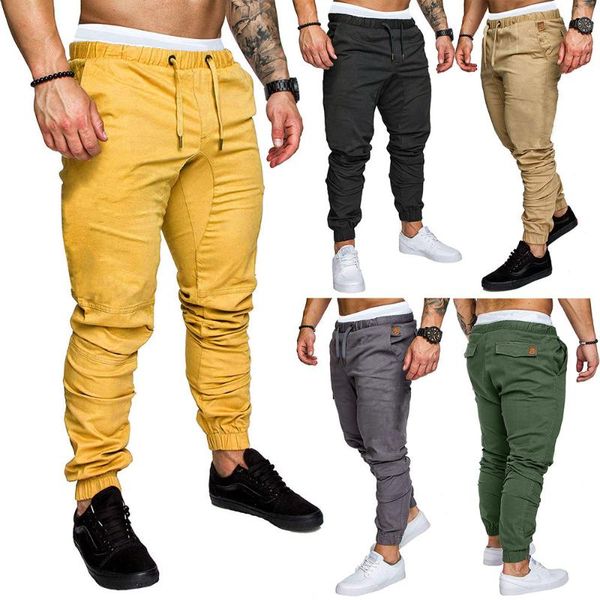 fashion men's sweatpants joggers solid color casual lace-up elastic sports pants streetwear tracksuit men jogger, Black
fashion men's sweatpants joggers solid color casual lace-up elastic sports pants streetwear tracksuit men jogger, Black