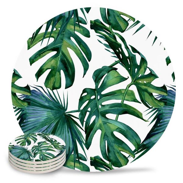 mats & pads classic palm leaves tropical jungle green ceramic coasters waterproof tea cup mat christmas home decor for glasses
mats & pads classic palm leaves tropical jungle green ceramic coasters waterproof tea cup mat christmas home decor for glasses