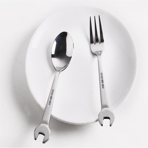 forks creative wrench shape stainless steel fork spoon tableware home kitchen gift fruit dessrt salad cutlery
forks creative wrench shape stainless steel fork spoon tableware home kitchen gift fruit dessrt salad cutlery