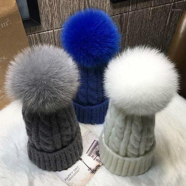 beanie/skull caps winter warmth real natural plush ball knitted hat ladies striped skeleton ski skull peas removable fur cap wholesale1, Blue;gray
beanie/skull caps winter warmth real natural plush ball knitted hat ladies striped skeleton ski skull peas removable fur cap wholesale1, Blue;gray