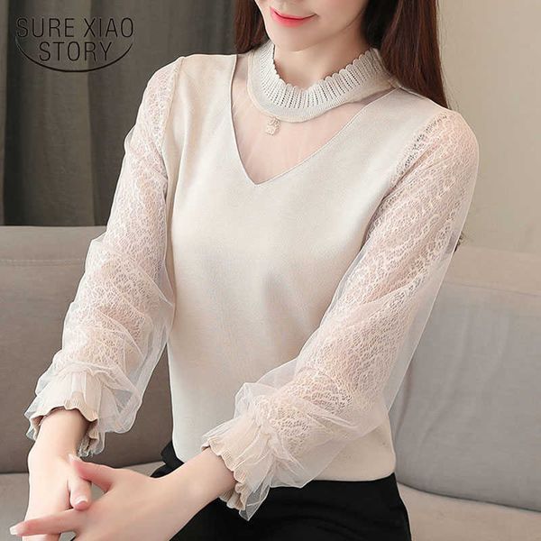 autumn chiffon blouse long sleeve women and blouses lace bottom women clothes mesh lace women shirts clothes 10545 210528, White
autumn chiffon blouse long sleeve women and blouses lace bottom women clothes mesh lace women shirts clothes 10545 210528, White