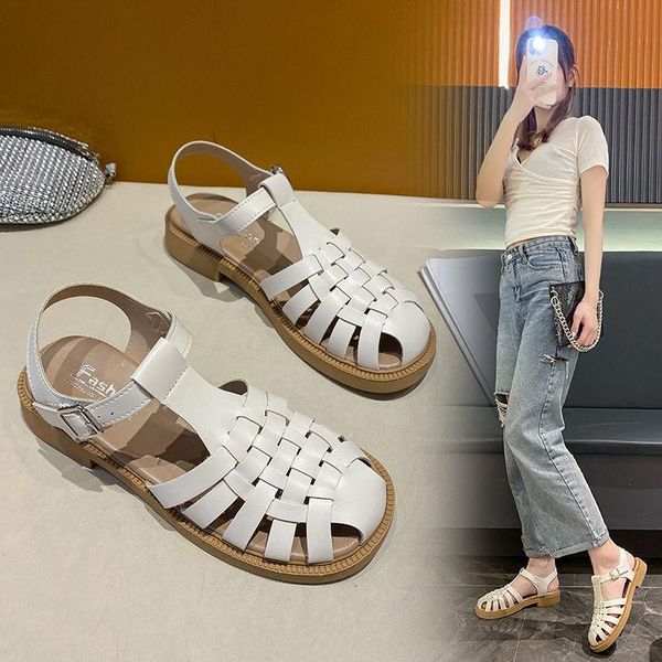 sandals fashion womens shoes 2021 breathable closed toe all-match suit female beige summer heels luxury retro flat black com
sandals fashion womens shoes 2021 breathable closed toe all-match suit female beige summer heels luxury retro flat black com
