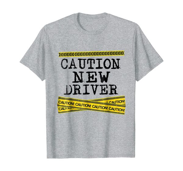 funny caution new driver t-shirt newly licensed driving gift, White;black
funny caution new driver t-shirt newly licensed driving gift, White;black