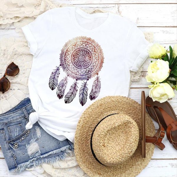 graphic vintage feather floral women t shirt dream web 90s fashion tees print clothing female womens, White
graphic vintage feather floral women t shirt dream web 90s fashion tees print clothing female womens, White