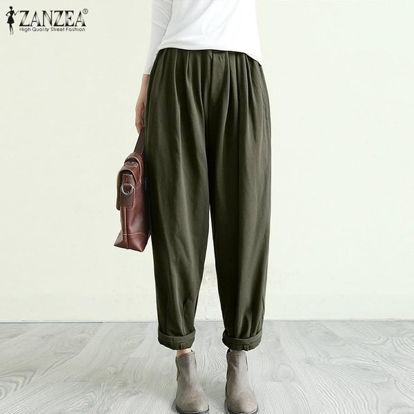 women's pants & capris zanzea casual wide leg women elastic waist solid vintage harem trousers plus size femme turnip pantalon baggy pa, Black;white
women's pants & capris zanzea casual wide leg women elastic waist solid vintage harem trousers plus size femme turnip pantalon baggy pa, Black;white