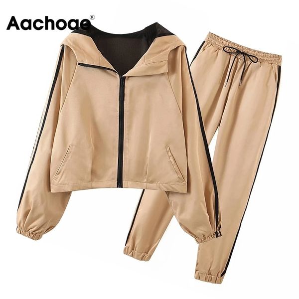 women casual khaki two piece set 2021 fashion hooded sweatshirt with dstring high waist pants ladies 2 piece sets, Black;white
women casual khaki two piece set 2021 fashion hooded sweatshirt with dstring high waist pants ladies 2 piece sets, Black;white