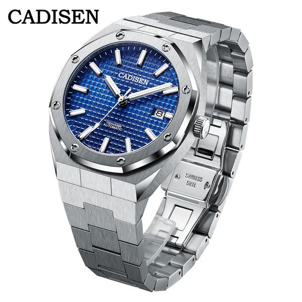 wristwatches cadisen waterproof 100 m automatic men watch japan nh35a movt mens watches mechanical wristwatch luminous clock reloj hombre, Slivery;brown
wristwatches cadisen waterproof 100 m automatic men watch japan nh35a movt mens watches mechanical wristwatch luminous clock reloj hombre, Slivery;brown