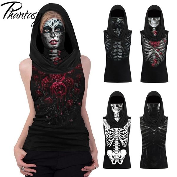 phantasy skull skeleton t-shirts women print clothing hooded face mask tshirt halloween cosplay scarf sleeveless streetwear 210401, White
phantasy skull skeleton t-shirts women print clothing hooded face mask tshirt halloween cosplay scarf sleeveless streetwear 210401, White