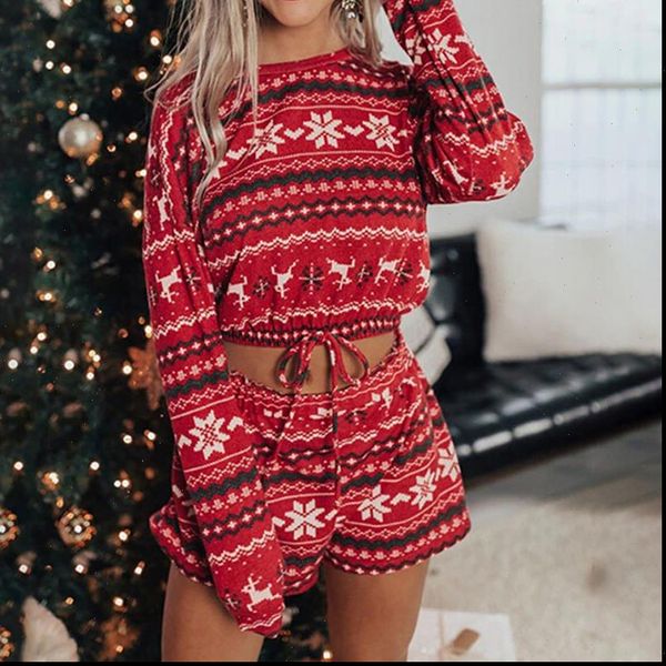 christmas two piece clothes sets women tracksuits long sleeve crop shorts 2pcs xmas snowflake print fall autumn home wear, Gray
christmas two piece clothes sets women tracksuits long sleeve crop shorts 2pcs xmas snowflake print fall autumn home wear, Gray