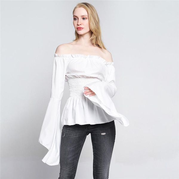 women's blouses & shirts spring summer fashion high waist white solid off soulder irregular long sleeve women blouse retro ruffles shir
women's blouses & shirts spring summer fashion high waist white solid off soulder irregular long sleeve women blouse retro ruffles shir