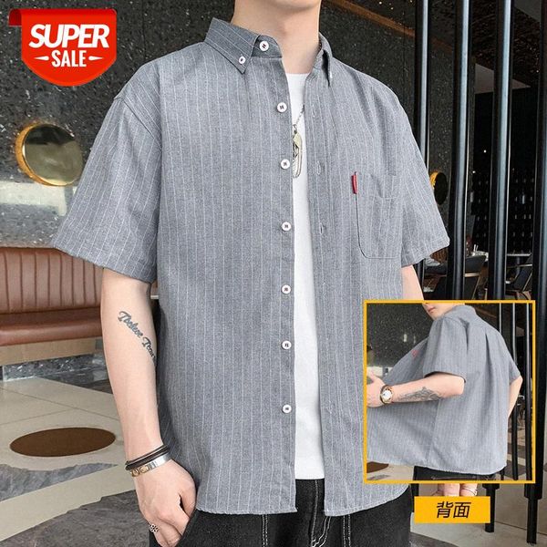 short-sleeved shirt men's summer korean version of the trend casual thin youth plaid striped #055o, White;black
short-sleeved shirt men's summer korean version of the trend casual thin youth plaid striped #055o, White;black