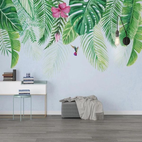 custom wall decor painting 3d tropical plant green leaf flower bird mural wallpaper bedroom living room tv background waterproof wallpapers
custom wall decor painting 3d tropical plant green leaf flower bird mural wallpaper bedroom living room tv background waterproof wallpapers