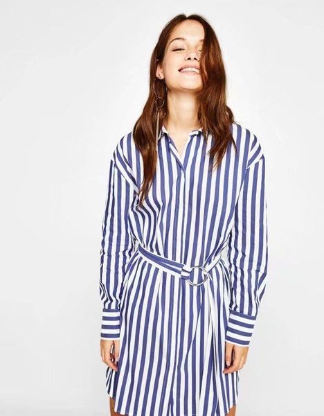 casual dresses spring summer shirt dress women long sleeve blue autumn fall office lady womens striped print a-line mini belt, Black;gray
casual dresses spring summer shirt dress women long sleeve blue autumn fall office lady womens striped print a-line mini belt, Black;gray