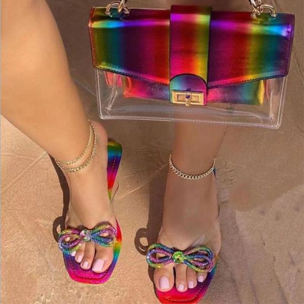 slippers fancy diamond shoes and rainbow bags slides purse sets flip flops women purses with handbags designer for girls, Black
slippers fancy diamond shoes and rainbow bags slides purse sets flip flops women purses with handbags designer for girls, Black