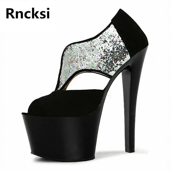 dress shoes rncksi women 17cm high heels transparent waterproof platform sandals peep toe pole dance, Black
dress shoes rncksi women 17cm high heels transparent waterproof platform sandals peep toe pole dance, Black
