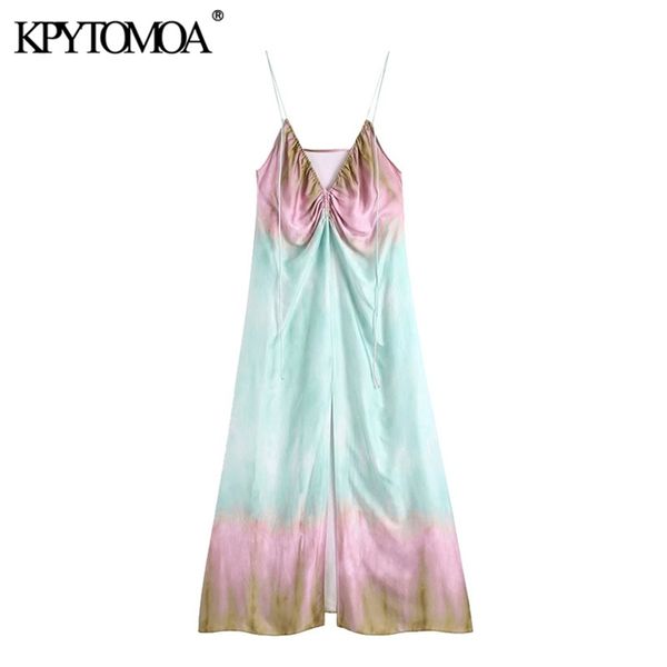 women chic fashion tie-dye print front slit midi dress vintage backless thin straps female dresses vestidos mujer 210420, Black;gray
women chic fashion tie-dye print front slit midi dress vintage backless thin straps female dresses vestidos mujer 210420, Black;gray