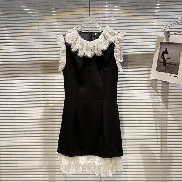 women black lace slim dress round neck sleeveless arrivals lady temperament fashion spring summer 11d502 210525, Black;gray
women black lace slim dress round neck sleeveless arrivals lady temperament fashion spring summer 11d502 210525, Black;gray